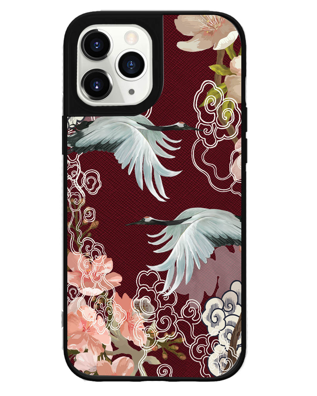 iPhone Leather Grip Case - Oil Painting Bird