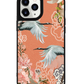 iPhone Leather Grip Case - Oil Painting Bird