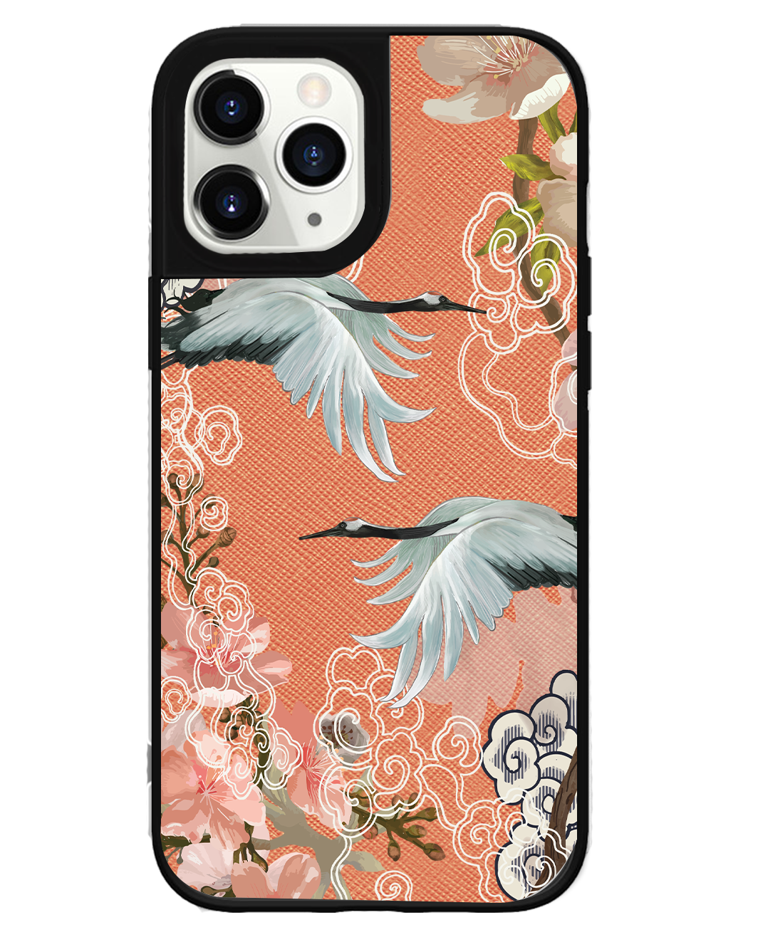 iPhone Leather Grip Case - Oil Painting Bird