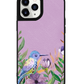 iPhone Leather Grip Case - Orchid