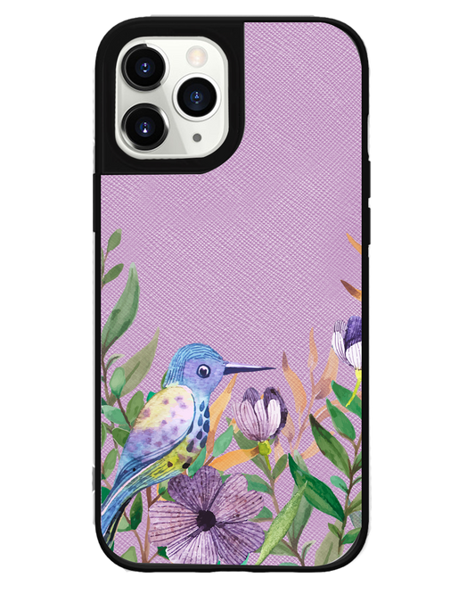 iPhone Leather Grip Case - Orchid