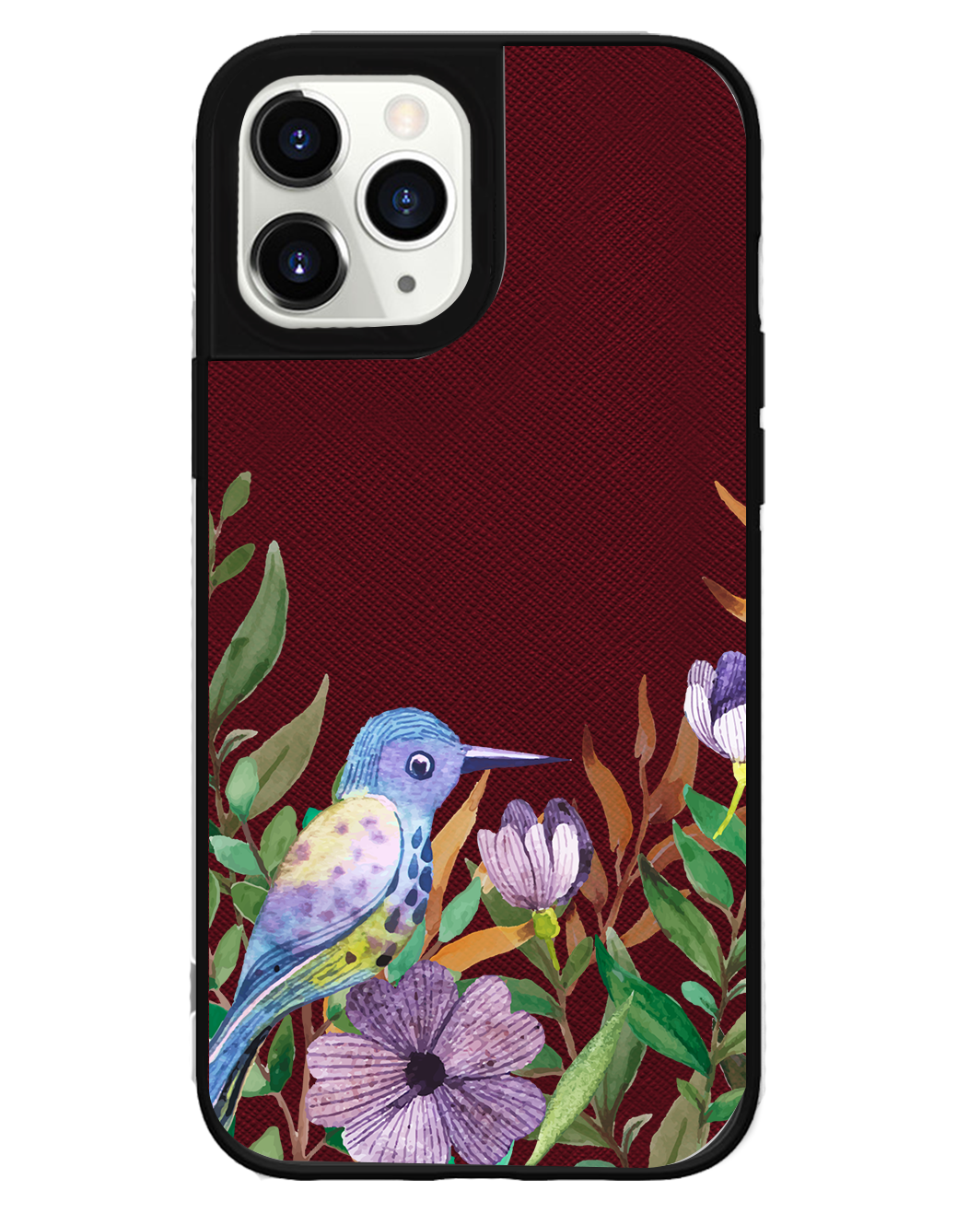 iPhone Leather Grip Case - Orchid