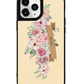 iPhone Leather Grip Case - Peony