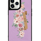 iPhone Leather Grip Case - Peony