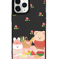 iPhone Leather Grip Case - Picnic Bear Pink