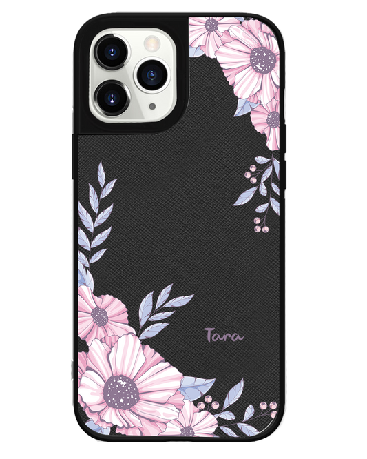iPhone Leather Grip Case - Pink Blossom