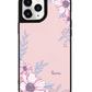 iPhone Leather Grip Case - Pink Blossom