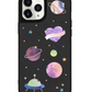 iPhone Leather Grip Case - Pink Planet