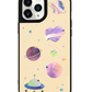 iPhone Leather Grip Case - Pink Planet