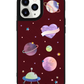 iPhone Leather Grip Case - Pink Planet