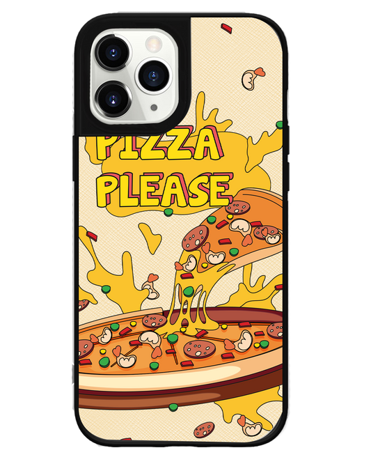 iPhone Leather Grip Case - Pizza Please