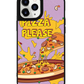 iPhone Leather Grip Case - Pizza Please