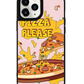 iPhone Leather Grip Case - Pizza Please