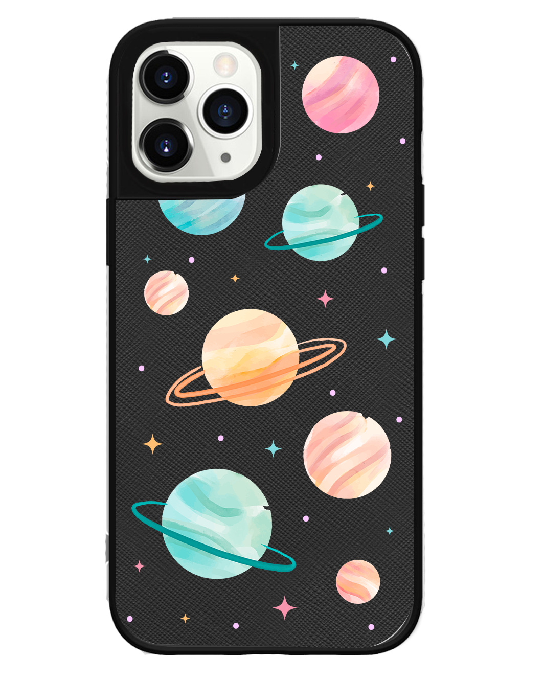 iPhone Leather Grip Case - Planetarium 1.0