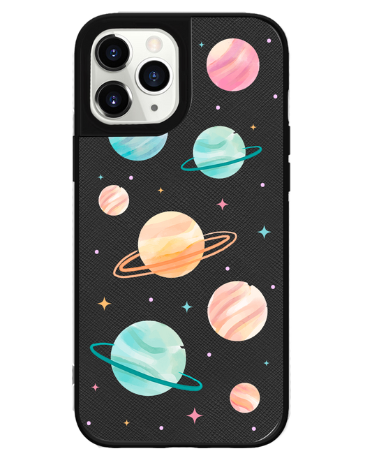 iPhone Leather Grip Case - Planetarium 1.0