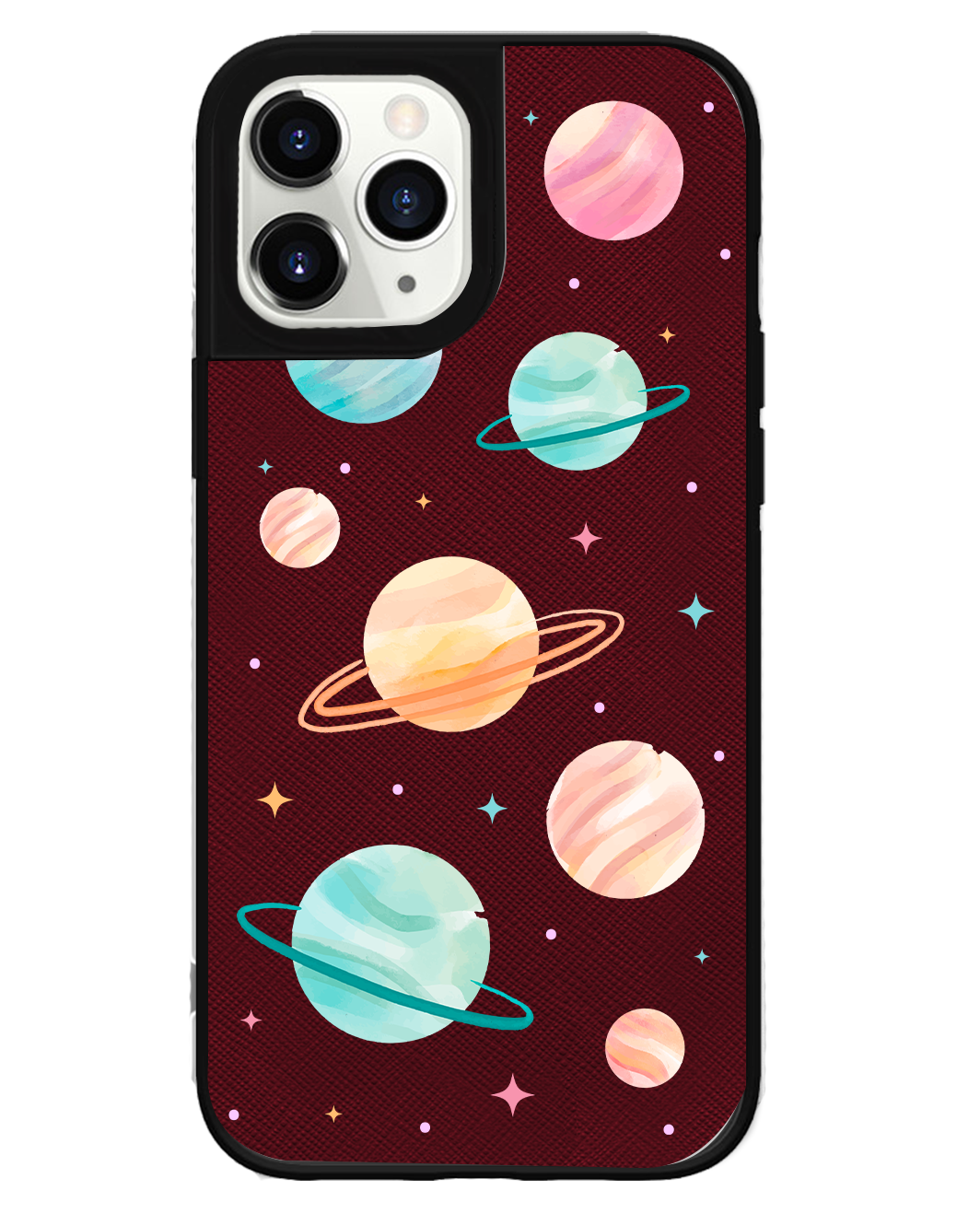 iPhone Leather Grip Case - Planetarium 1.0