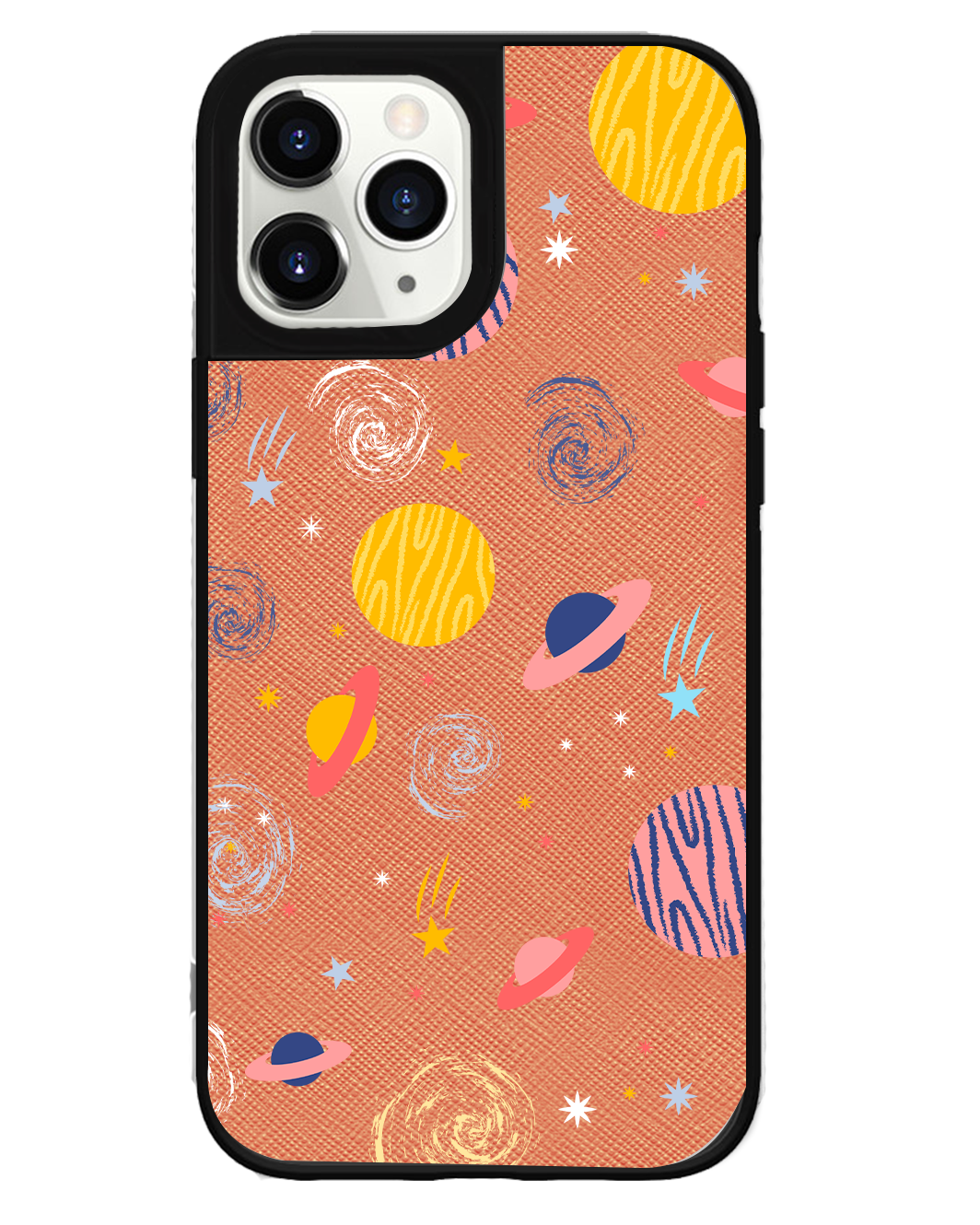 iPhone Leather Grip Case - Planetarium 2.0