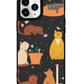 iPhone Leather Grip Case - Playful Cat 1.0