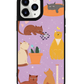 iPhone Leather Grip Case - Playful Cat 1.0