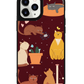 iPhone Leather Grip Case - Playful Cat 1.0