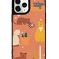 iPhone Leather Grip Case - Playful Cat 1.0