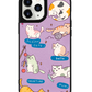 iPhone Leather Grip Case - Playful Cat 2.0