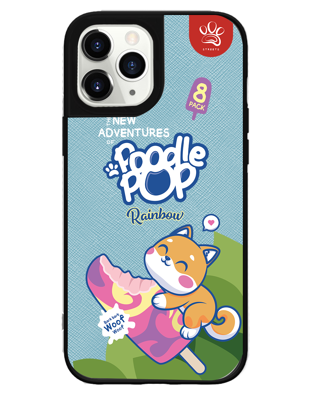 iPhone Leather Grip Case - Poodle Pop