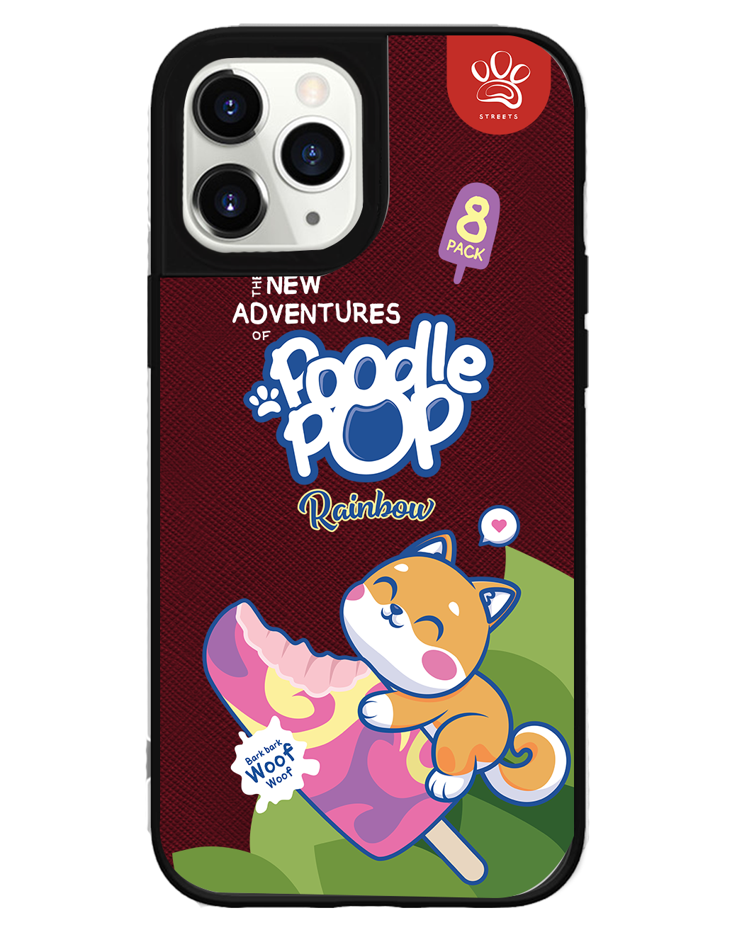 iPhone Leather Grip Case - Poodle Pop