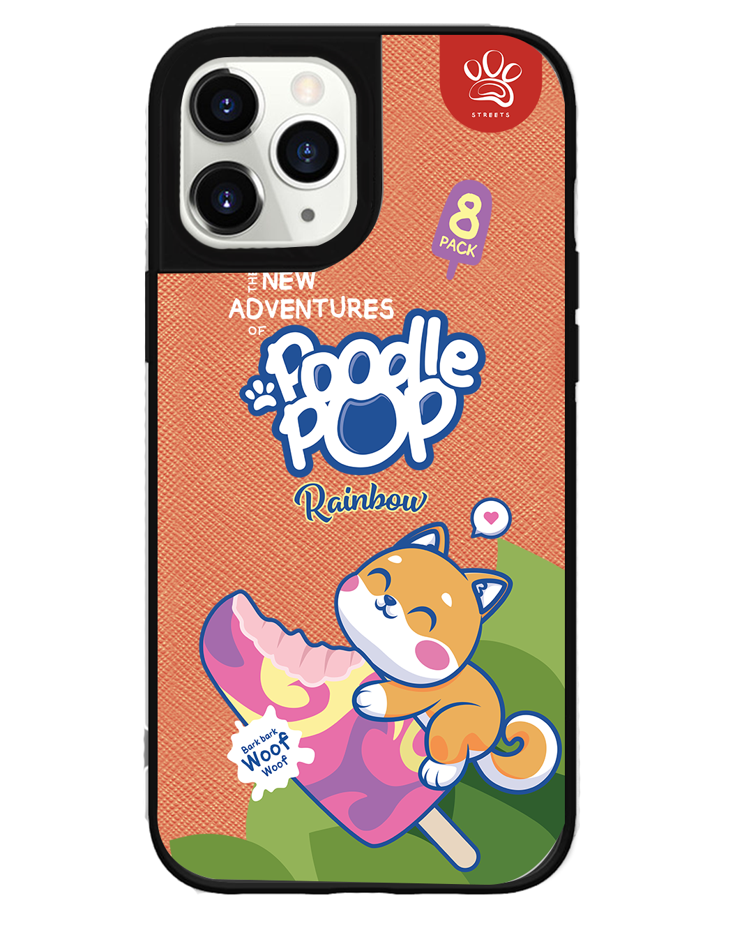 iPhone Leather Grip Case - Poodle Pop