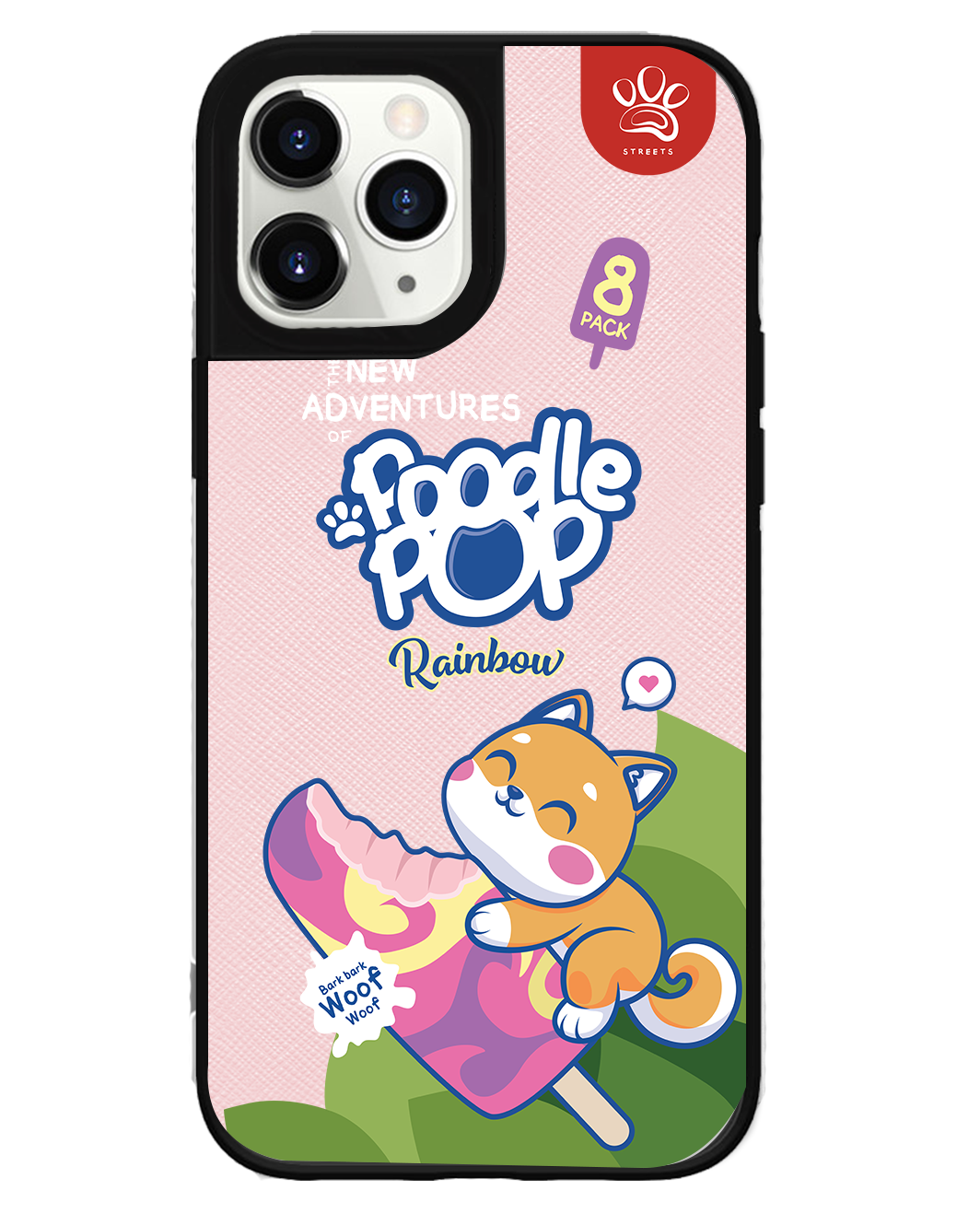 iPhone Leather Grip Case - Poodle Pop