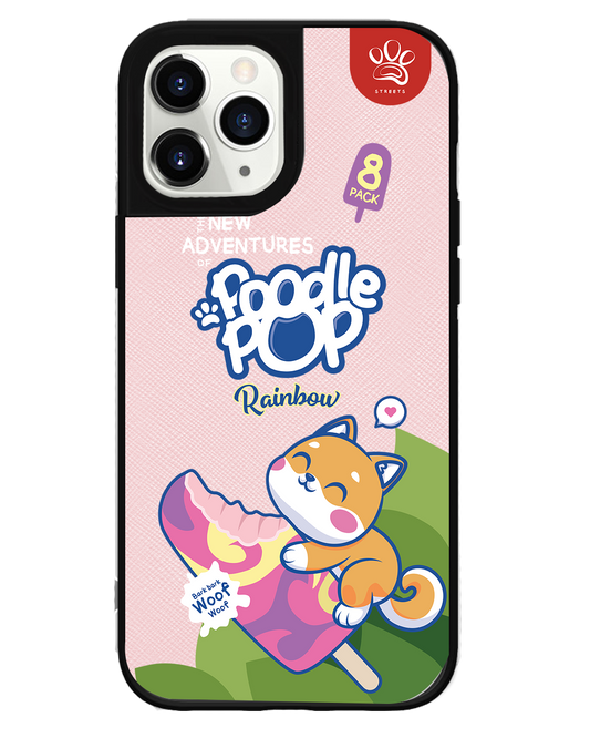 iPhone Leather Grip Case - Poodle Pop