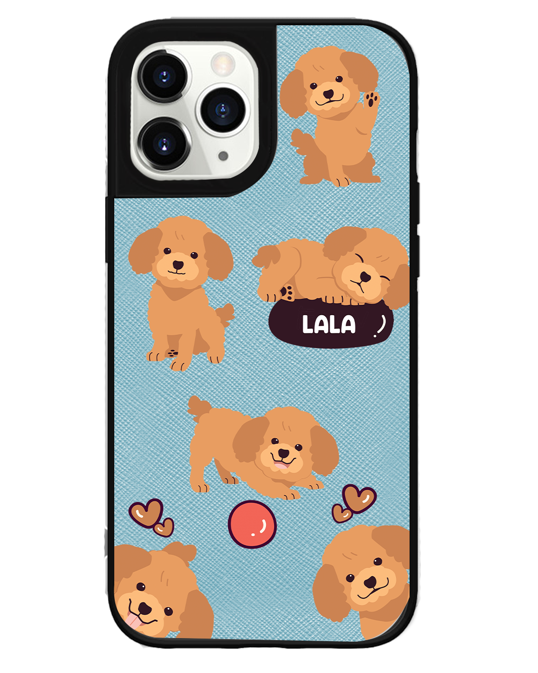 iPhone Leather Grip Case - Poodle Squad 1.0