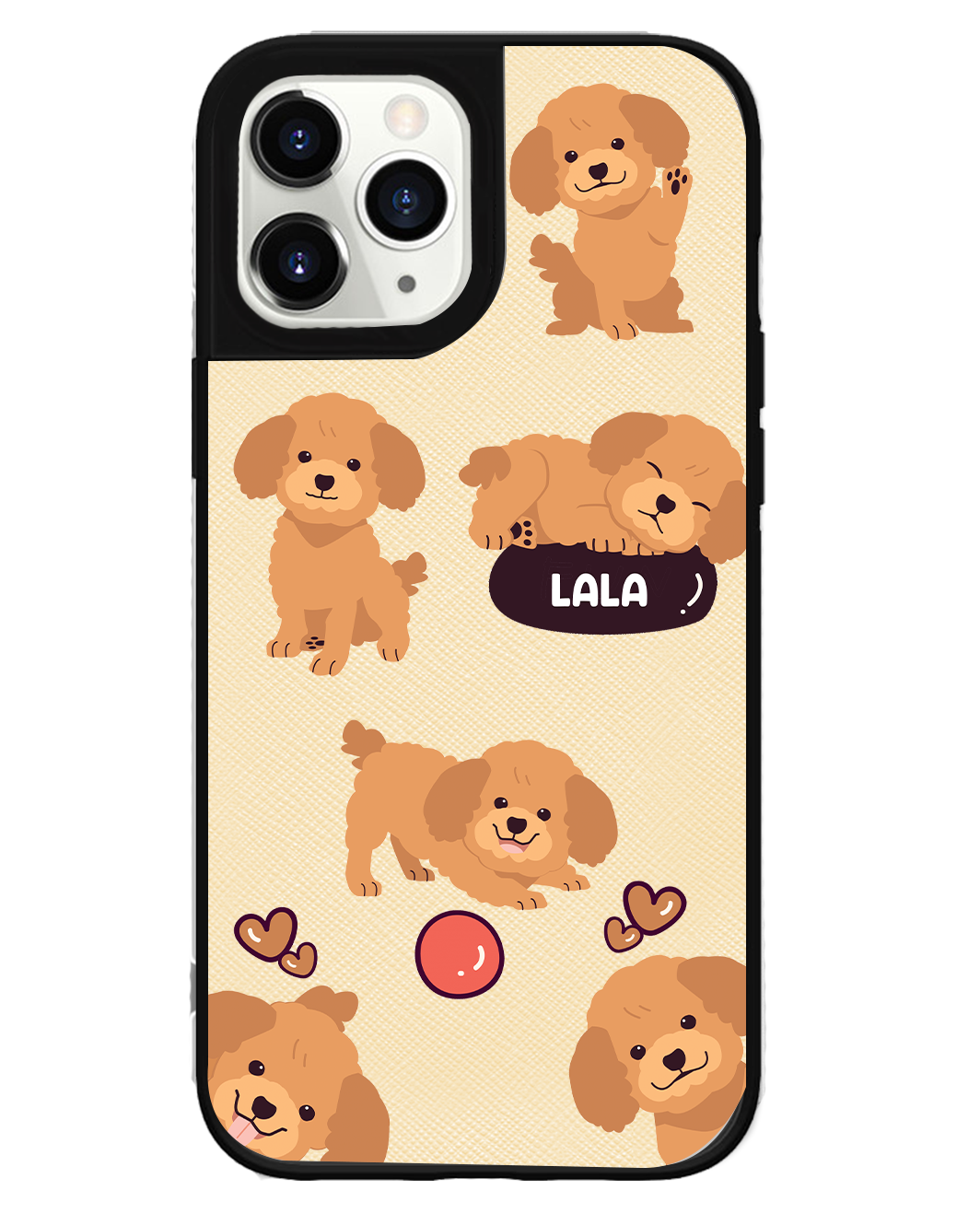 iPhone Leather Grip Case - Poodle Squad 1.0