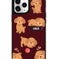 iPhone Leather Grip Case - Poodle Squad 1.0