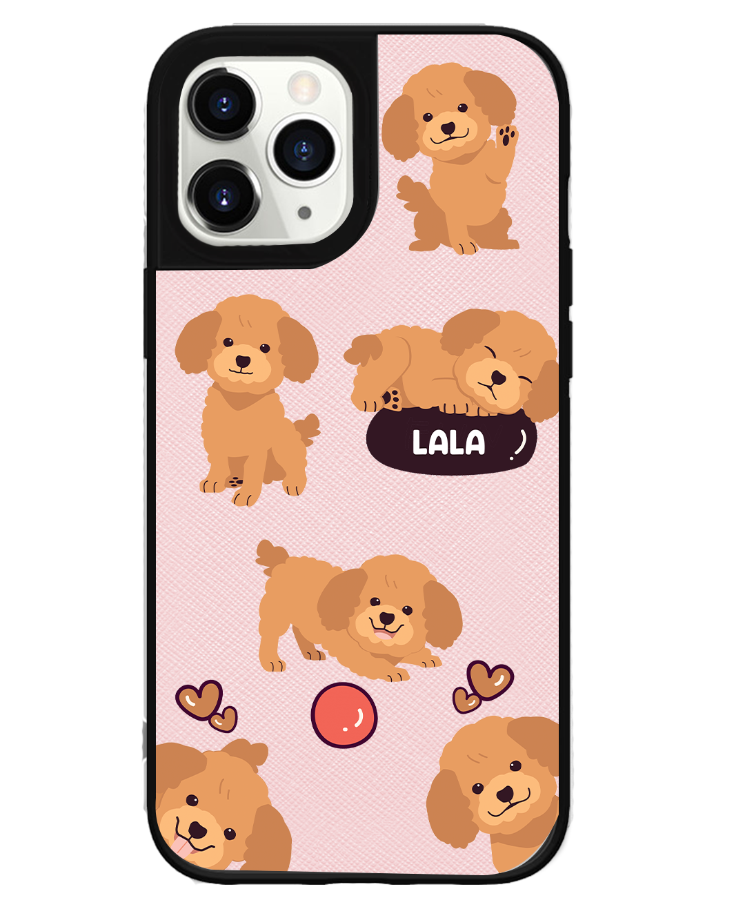 iPhone Leather Grip Case - Poodle Squad 1.0