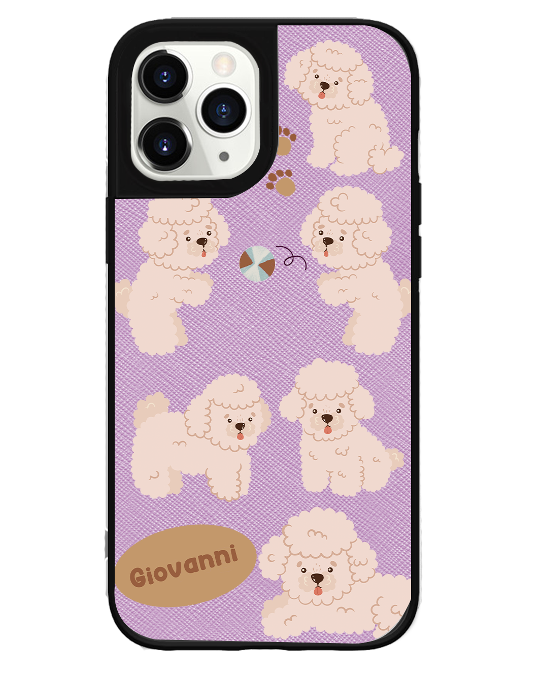 iPhone Leather Grip Case - Poodle Squad 2.0