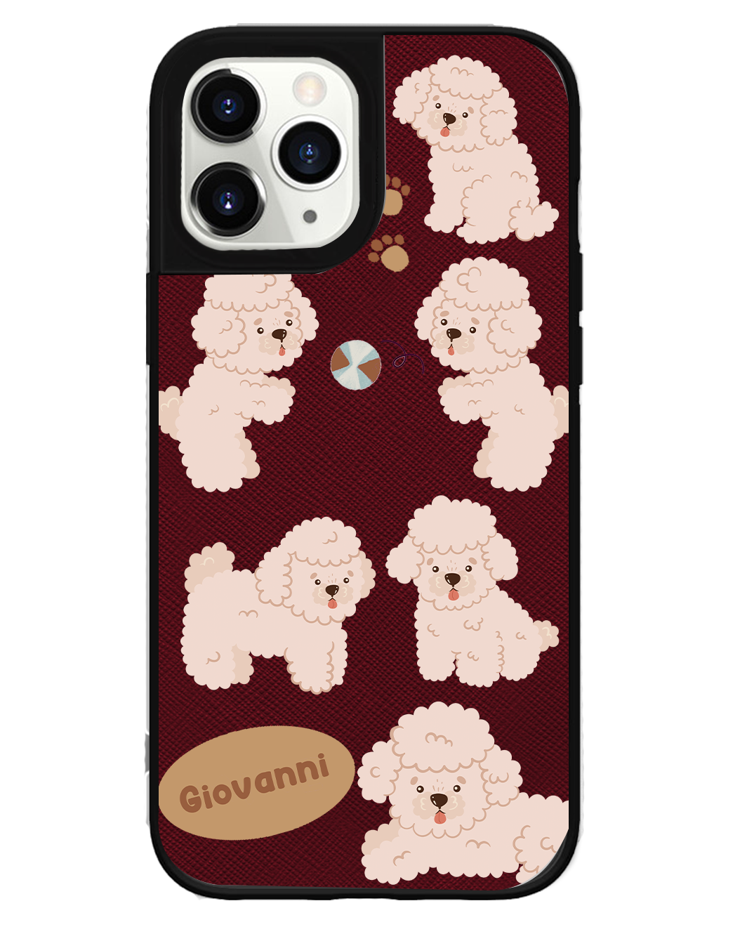 iPhone Leather Grip Case - Poodle Squad 2.0