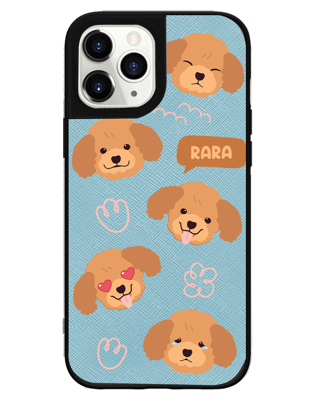 iPhone Leather Grip Case - Poodle Squad 3.0