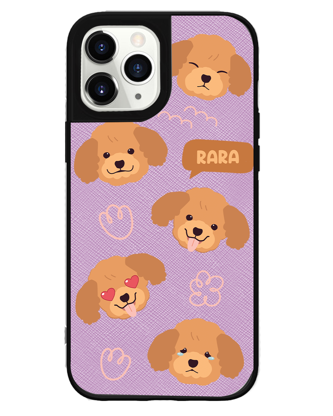 iPhone Leather Grip Case - Poodle Squad 3.0