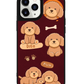 iPhone Leather Grip Case - Poodle Squad 4.0