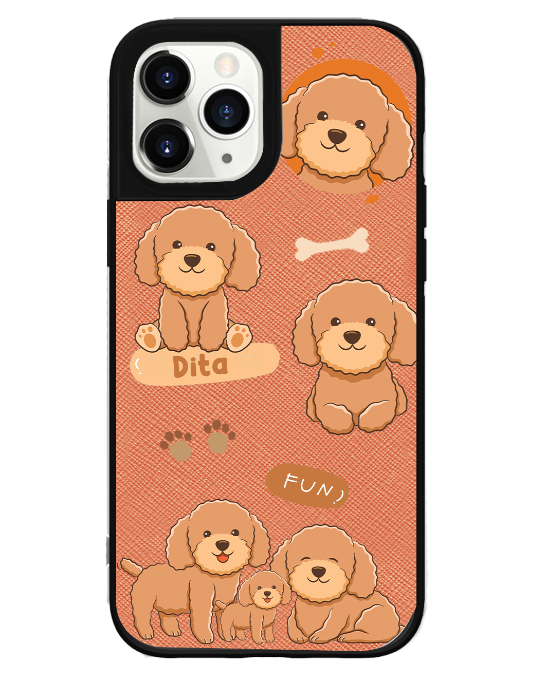iPhone Leather Grip Case - Poodle Squad 4.0