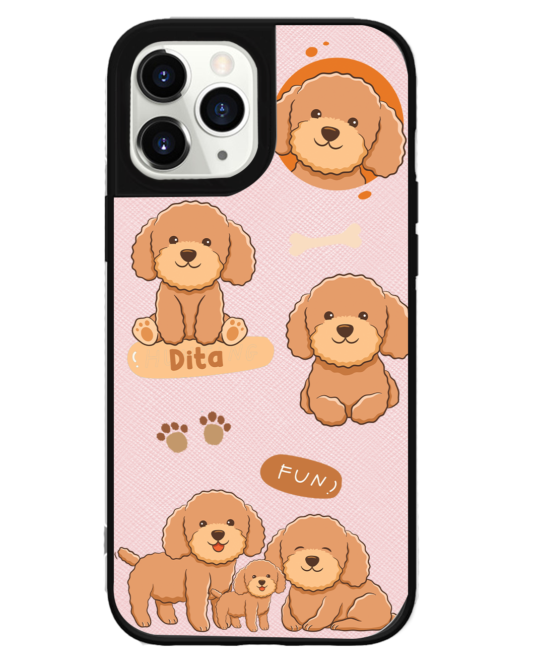 iPhone Leather Grip Case - Poodle Squad 4.0