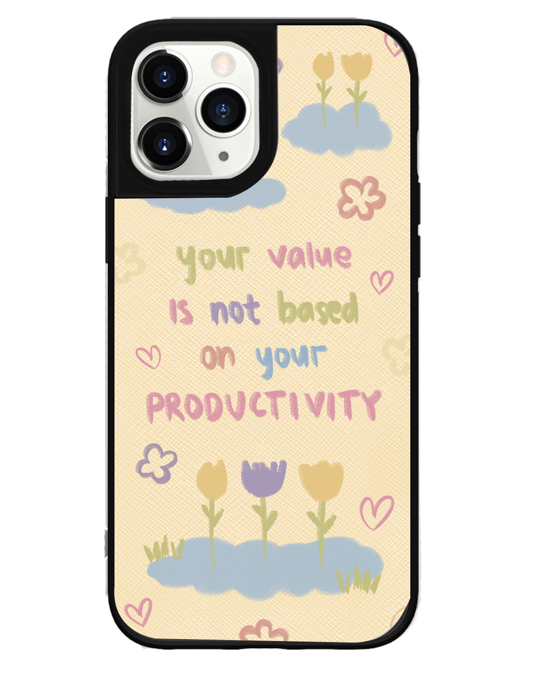 iPhone Leather Grip Case - Positive Energy