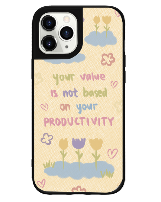 iPhone Leather Grip Case - Positive Energy