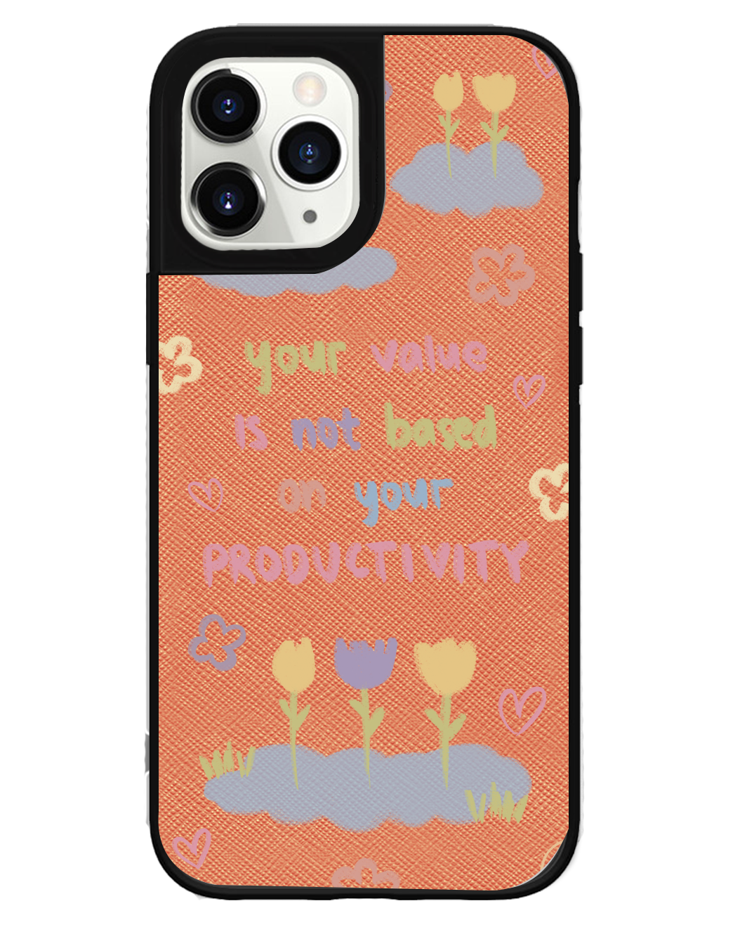 iPhone Leather Grip Case - Positive Energy