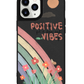 iPhone Leather Grip Case - Positive Vibes