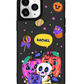 iPhone Leather Grip Case - Pumpkin Monster