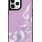 iPhone Leather Grip Case - Purple Lily