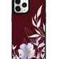 iPhone Leather Grip Case - Purple Lily