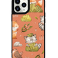 iPhone Leather Grip Case - Racoon & Friends